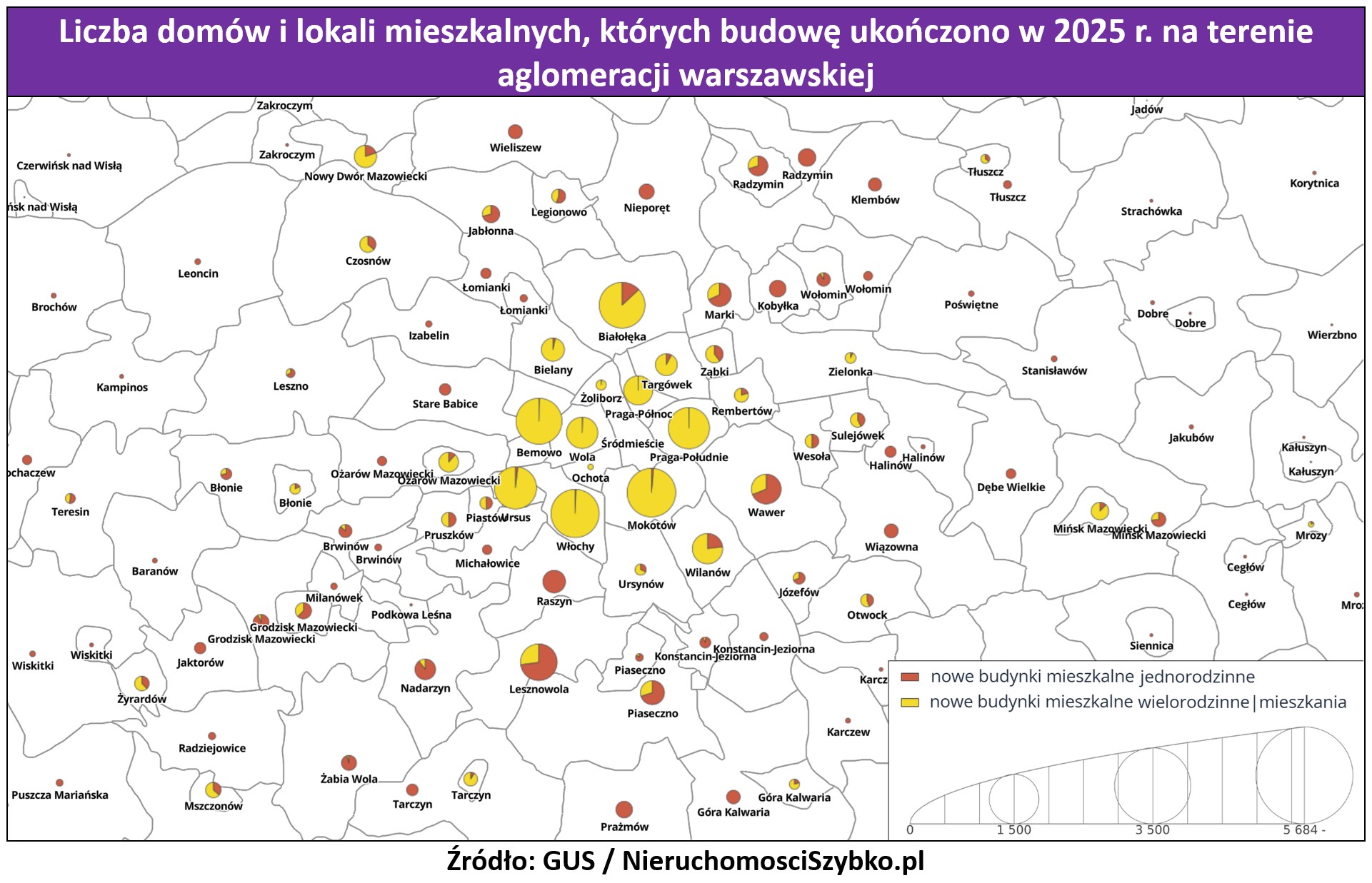 Pod Warszawą powstaje już więcej mieszkań niż domów?